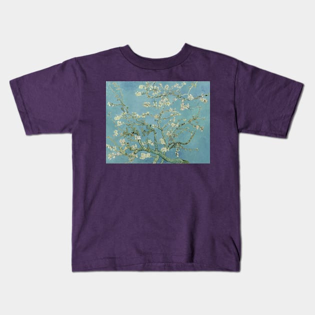 Almond Blossoms Van Gogh Kids T-Shirt by Space Cadet Tees